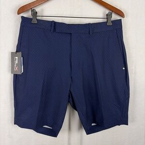 NEW Ralph Lauren RLX Golf Shorts Mens 34 Tailored Fit Stretch  AOP Polka NWT